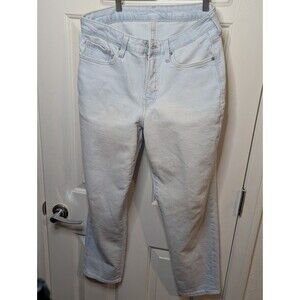 Old Navy High Rise OG Straight Ankle Jeans Light Wash Ferngully Womens 6